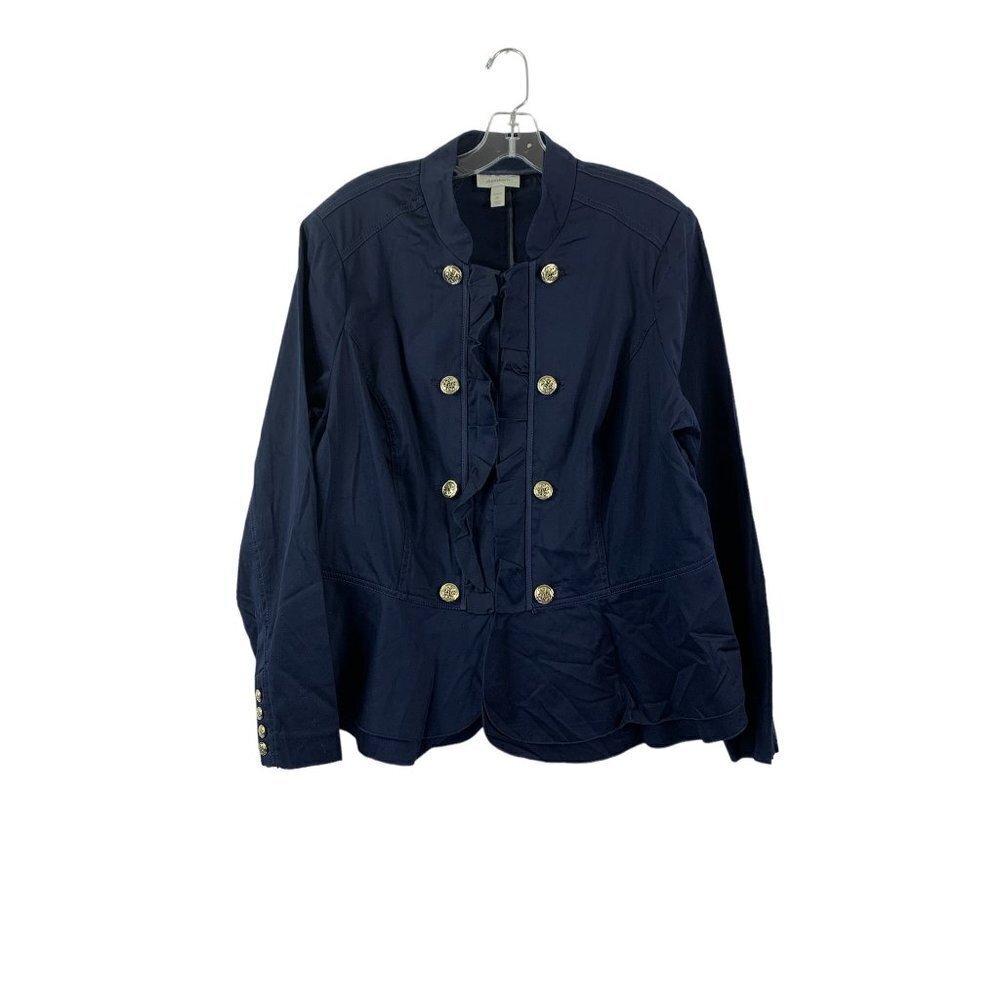 Dressbarn Women's Navy Blue Casual Top